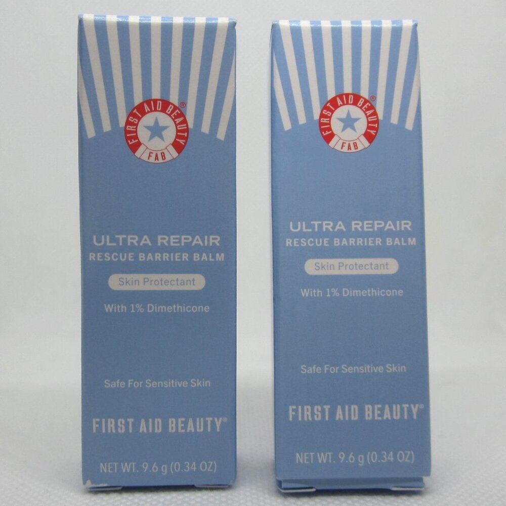 First Aid Beauty Ultra Repair Rescue Barrier Balm travel mini, lot of 2